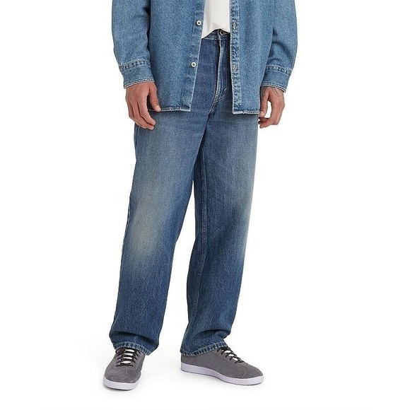 Levis SilverTab Loose Jeans Mens 30x32 Blue Medium Wash 100% Cotton NEW